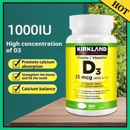 Kirkland Calcium with Vitamin D3 360 Tablets High Strength Bone Teeth Health Canada Imported-e7x_fjl