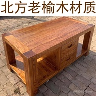 Hotel Log Tenon Structure with Drawer Solid Wood B & B Coffee Table Tea Table Simple Low Table Furni