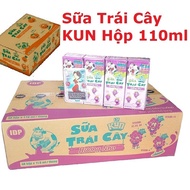 SỮA TRÁI CÂY KUN 24 hộp 110ml = 6 lốc - Có 4 hương vị - sữa Công nghệ Nhật bản - SHOP ANPHUONG