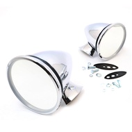 กระจกมองข้างทรงจรวด สีเงิน รถคลาสสิค  ปี 2493 - 2523  MERCEDES  BENZ 300SL SKODA 100 105 110 120 125