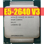 โปรเซสเซอร์ In Xeon E5 2640 V3 SR205 2.6Ghz 8 Core 90W ซ็อกเก็ต LGA 2011-3 CPU E5 2640V3 CPU