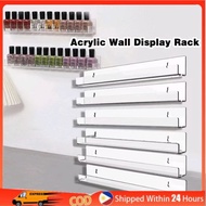 6pcs/ 4pcs acrylic wall mounted shelf nail polish holder book organizer