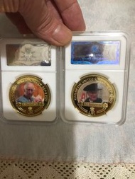 二個英國皇纪念幣，靚品，售價450
