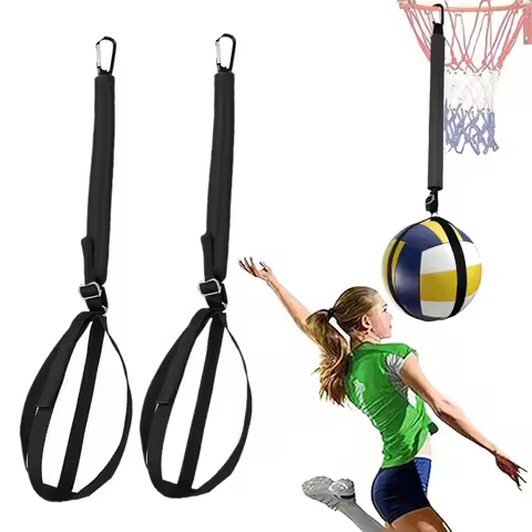 Volleyball Spiking Training Aid Adjustable Belt Solo Serve Training Equipment Bouncing Train Rope Be