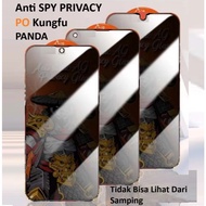 HP TG "Kung Fu Panda" Anti SPY Privacy - BLACK OPPO A60 A79 A98 5G A38 A58 NFC A57 2022 A96 A54 A95 