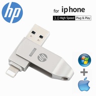 HP 2 In1 Flash Drive 256Gb 512Gb 1Tb External Storage Devices For Iphone 14/13/12/11/X/8/7/6 Ipad 3D