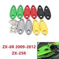 For ZX6R ZX25R Motorcycle Rearview Mirror Seat Decorative Cover Mirror Base For Kawasaki Zx6r ZX-6R 