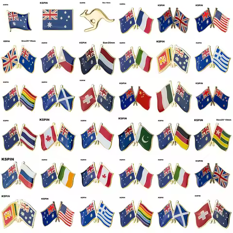 Australia Flag Laple Pin Badge Brooch