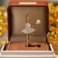 Natural Shell Ballet Girl Brooch Cute Fashion Accessories Corsage Pin Gift for Women