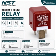 Toyota Denso Relay 90987-02016 156700-1570 12V Genuine Japan Automotive Electrical Relay