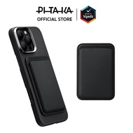 Pitaka ที่เก็บบัตรติดหลังมือถือ รุ่น Magnetic Woven Wallet by Vgadz