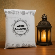 Empty White Prayer Rug | Plain White Prayer Rug, Double-Sided Prayer Rug, White Velvet Prayer Rug, C