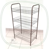 NL R8 Ready Stock Multi Purpose Rack / 4 Tier Multi Rack / Metal Rack / Multi Rack / Store Organizer
