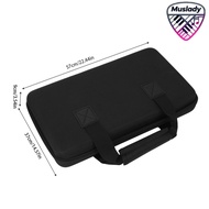 MUSLADY DJ Controller Storage Case 2 Channel Controller Storage Bag ฟองน้ำกันกระแทกกันกระแทก EVA รูป