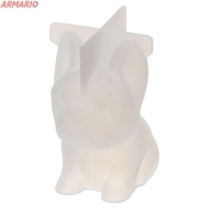 ARMARIO  French Bulldog Soap Mould, White Silicone Dog Silicone Mould, Dog Resin Mould 6.3*5cm For S