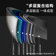410不锈钢炒锅全屏蜂窝无涂层不粘锅炒菜锅家用平底锅煎炒锅锅具