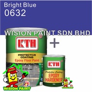 0632 BRIGHT BLUE ( 5 LITER ) 5L KTH Epoxy floor paint / expoxy floor paint / ROOFING &amp; FLOORING cat epoxy lantai / paint