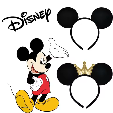 Headbands Mickey Mouse Disney Big Ears Mickey Mouse Headbands Women Simple Classic Minnie Hairbands 