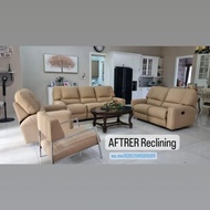 Service Sofa Reclining / Sofa Recliner / Ganti kulit Sofa Reclining