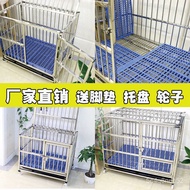 superior productsThickened Outdoor Folding Stainless Steel Dog Cage Assembly plus Dog Cage Dog Cage Golden Retriever Pul