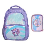 Smiggle sequins mermaid bag backpack school bag children's backpack student classic backpack for kids