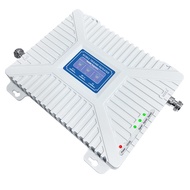 Penguat Isyarat Telefon Mudah Alih 900 1800 2100 GSM DCS WCDMA Triple Rangkaian Pengulang Penerimaan