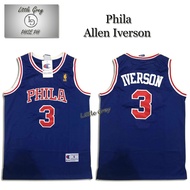 Philadelphia 76ers 3 Allen Iverson Basketball Jersey