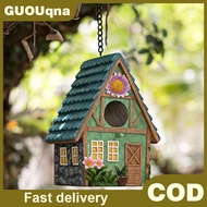 GUOUqna Sân vườn trang trí Vẹt ngoài trời chim nhà mùa đông ấm chim tổ treo tổ nhựa thủ công đồ tran
