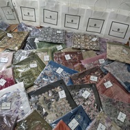 HIJAB MOTIF BS no ORI Lazer cut regular plus paper bag BS iron logo label