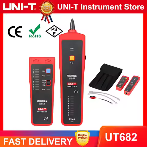 UNI-T UT682 Wire Tracker Toner Probe Telephone Line Network Cable Ethernet LAN Tester Calibration De