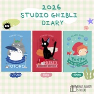 2026 Diary Planner / My Neighbor Totoro, Kiki's Delivery Service, Ponyo on the Cliff by the Sea / B6