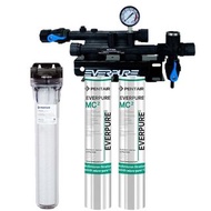 Pentair Everpure MC2 濾水器 2 聯系統 - 水壓錶 - 商用 咖啡店茶店 首選