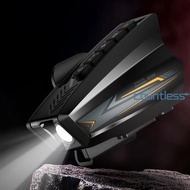 [New] Motorcycle Headphones with Flashlight Wireless BT Headphones for All Helmets