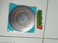 Busur derajat dial motor tebal 3mm dan 5mm degree wheel protractor