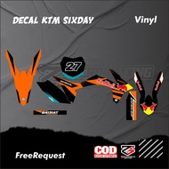 DECAL KTM SIXDAY DECAL KTM 250 KTM 85 FULL BODY STICKER KTM 250
