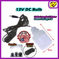 12V LED Light Bulb with DC Tip 12V Bulb 12V LED Bulb With 5.5x2.5 DC Tip Solar Camping Battery Light