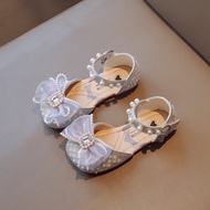 SA Girls' shoes with sequins and fabric bow, code 235, size 23