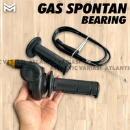GAS SPONTAN BEARING 1 KABEL PANJANG 150 CM + HANDGRIP SET KIRI KANAN GAS SPONTAN BERING GAS SPONTAN 