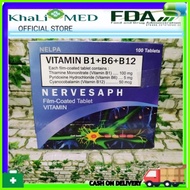⏥ ◄  ⏜ NERVESAPH VITAMIN B COMPLEX B1 + B6 + B12 100 Tablets