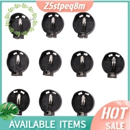 10pcs Black Round Button Battery Holder Case for CR2032 2016 2025