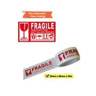 Fragile sticker and Fragile tape