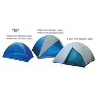 [Ready Stock] Tent Camping 4/6/8 People Rumah Khemah 4/6/8 orang Single/Double Automatic Layer