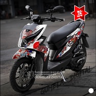 Decal Sticker HONDA BEAT Esp Street 2016-2019 Fullbody Racing Japanese Arai Motif 031