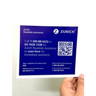 Roadtax Sticker ZURICH Pelekat Cukai Jalan Kereta | Roadtax holder