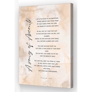 Psalm 121 Bible Verses Wall Art A Song of Ascents Poster Nature Artwork for Hallway Decorations for 