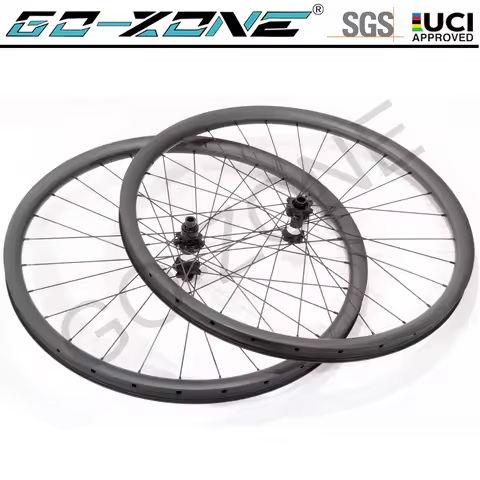 Super Light Carbon MTB Wheelset 27.5 Tubeless Ratchet System DT 350SL Thru Axle / Quick Release / Bo