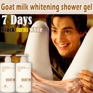 Whitening soap Goat milk shower gel Whitening body wash 800ml Niacinamide Whole Body Whitening Brightening Skin vitamin E exfoliator Body Scrub Lasting Fragrance Shower Body Care