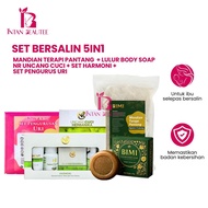 (COMBO PANTANG) NR HARMONI SET + NR UNCANG CUCI + INTAN BEAUTEE SET URI + BIMI SABUN LULUR + MANDIAN