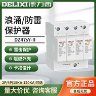 Delixi Surge Protector DZ47Y-40KA 20KA 4P380V 2P DZ47sY-II Lightning Arrester Electrical Control Low