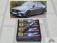 หัวเทียน อิริเดียม เบนซ์  Benz W205 ( 2013 - 2021 )  ชุด 4 หัว  :  Hella INFM10RC-7P